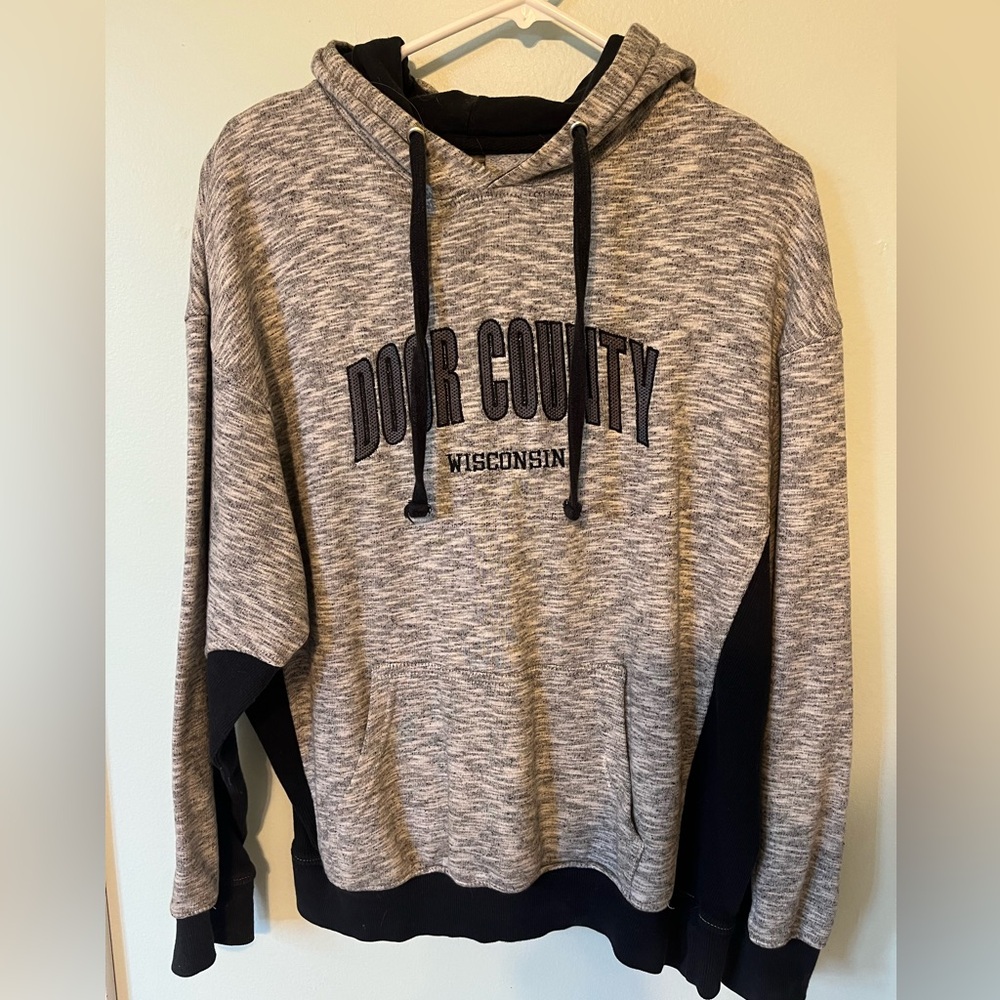 Door County Wisconsin Women's Gray Hoodie